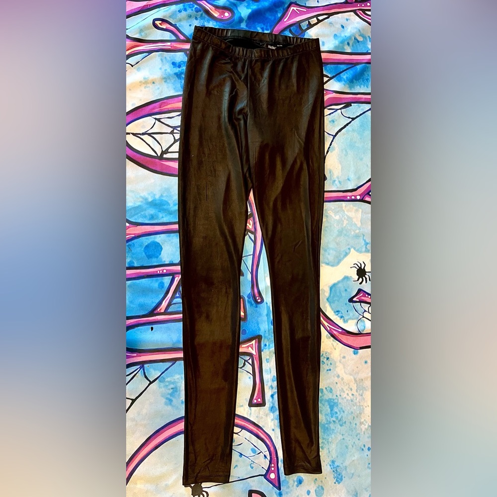 Black Wet Look Leggings